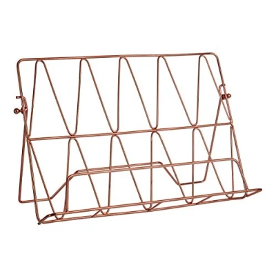 Image of Premier Housewares 507561 Vertex Cookbook Stand Copper Plated , 17 x 30 21 cm