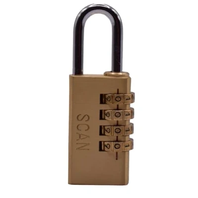 Image of Scan Brass Combination Padlock 28mm SCAPLB28COM