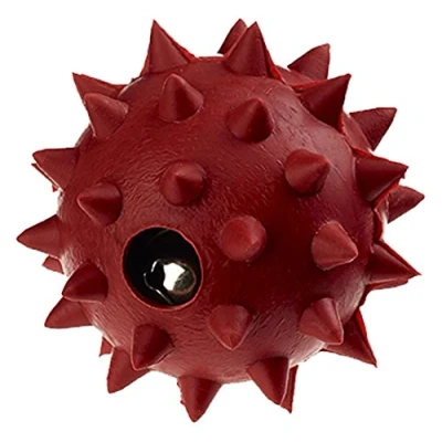 Image of Classic Pet Products Rubber Spike Ball with Bell, Small, 50 mm, Red
