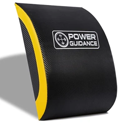 Image of POWER GUIDANCE Ab Exercise Mat Sit Up Pad Abdominal &amp; Core Trainer for Full Range of Motion Workouts (Black, #1)