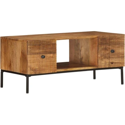 Image of vidaXL Coffee Table 90x45x40 cm Solid Mango Wood