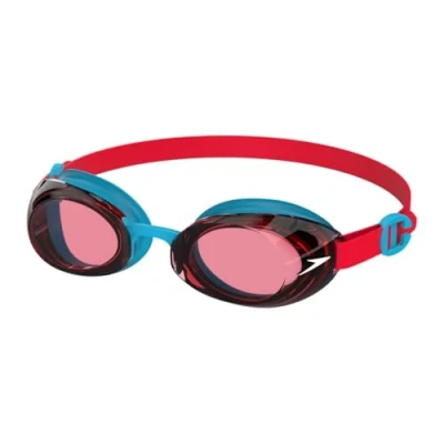 Image of Speedo Unisex Kids Jet 2.0 Swimming Goggles, Turquoise/Lava Red, One Size