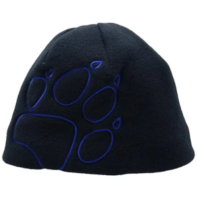 Image of Jack Wolfskin Unisex Kid&#039;s Front Paw Beanie Hat, Night Blue, S