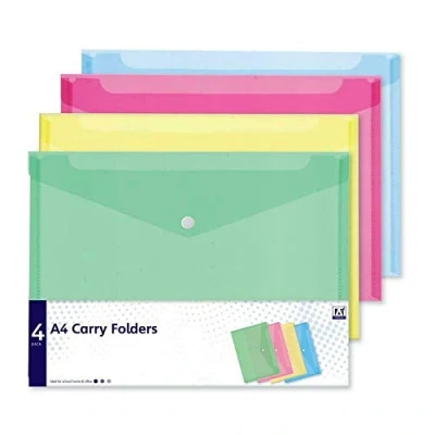 Image of Anker International, Stationery, 4 A4 Carry Folders