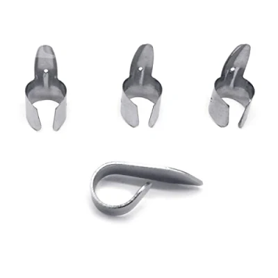 Image of 4 Pieces Stainless Steel Guitar Finger Picks Silver Color Adjustable Metal Thumb Pack For Banjo