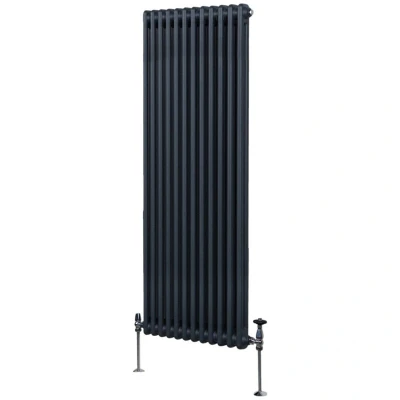 Image of MonsterShop Traditional 2 Column Radiators 1800 x 562mm Anthracite Grey