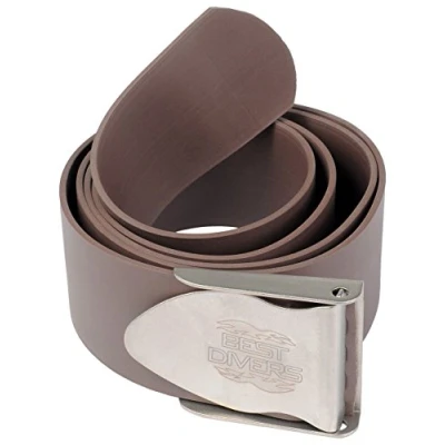 Image of Best divers bh0080 Pocket Weight Belt Rubber, SUB, Stainless Buckle, Brown