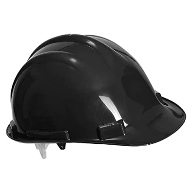 Image of Portwest PW50 Light Adjustable Expertbase Safety Helmet Black