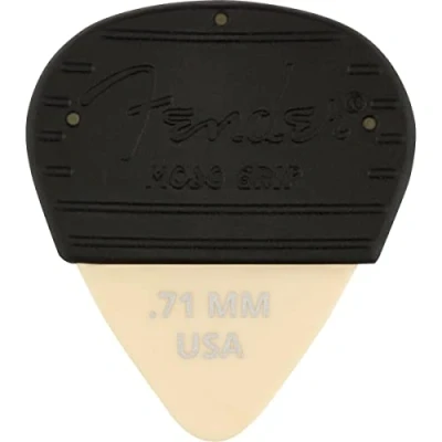 Image of Fender® Mojo Grip Picks Pack of 3 Dura Tone Delrin 351 .71 mm Olympic White