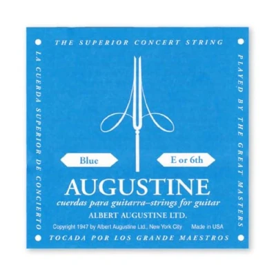 Image of Augustine 650436 &quot;Blue Label Single E6&quot; Bass String for Classic Guitar