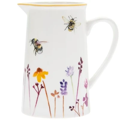 Image of Kitchen Jug Pretty Water Colour Busy Bees Design by Jennifer Rose Gallery