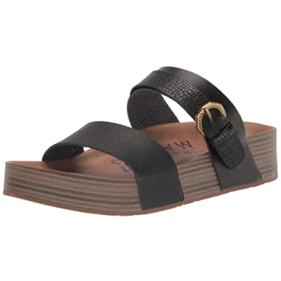 Image of Blowfish Malibu Women&#039;s Marge Sandal, Black Dile/Dyecut, 4 UK