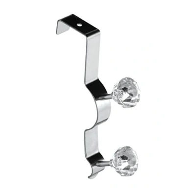 Image of Premier Housewares Diamante Double Over Door Hook Clear