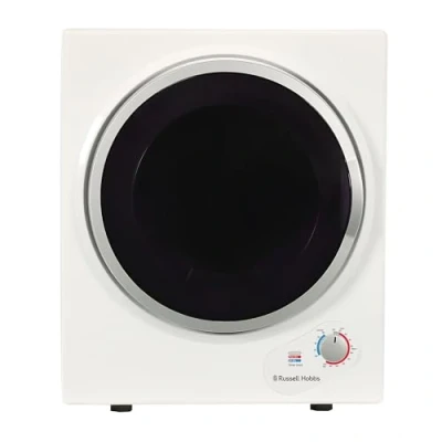 Image of Russell Hobbs RH3VTD800 White 2.5kg Compact Mini Vented Tumble Dryer, Portable, Freestanding Table top Dryer with 3 Heat Settings small