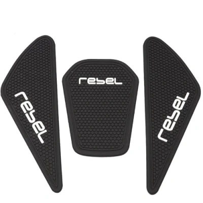 Image of TAKOIL For HON&amp;DA REBEL CMX 500 300 REBEL500 REBEL300 Gas Fuel Tank Side Pad Rubber Protector Stickers Decals Motorcycle Accessories