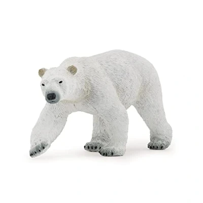 Image of Papo WILD ANIMAL KINGDOM Tiere Figurine, 50142 Polar Bear, Multicolour