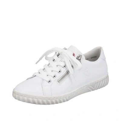 Image of Rieker Women&#039;s N0900 Sneaker, White, 8 UK