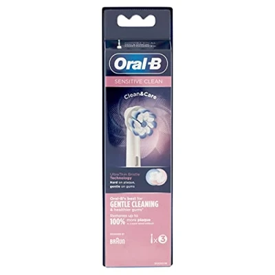 Image of Oral B Sensitive Clean Heads for Electric Toothbrush (Pack of 3)