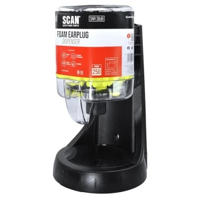 Image of Scan SCAPPEEP250 Ear Plug Dispenser With 250 Pairs SNR38 Rated, Yellow