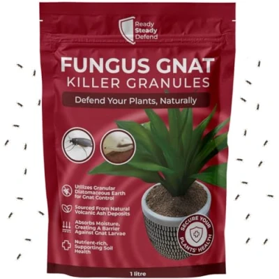 Image of Fungus Gnat Killer Granules 1L Easy Application, Enhances Plant Health, Durable Diatomaceous Earth Pest Control Barrier, Mess Free Protection