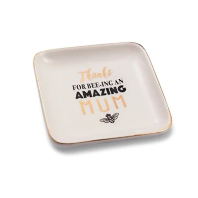 Image of Thanks for Bee ing an Amazing Mum Ceramic Trinket Tray Sentimental Gift Idea 280000002