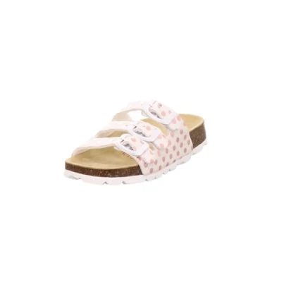 Image of Superfit Girl&#039;s FUSSBETTPANTOFFEL Hausschuhe, WEIß/ROSA 1080