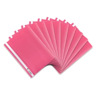 Image of Elba 100742 File Folder A4 Pack of 10 Plastic for Modern 31 x 22,8 0,3 cm Pink