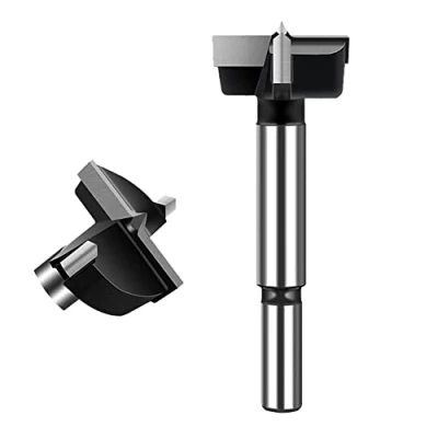 Image of ASNOMY 25mm Forstner Drill Bit, Carbide Tipped Bit for Hard Wood, Wood Drilling Hole Saw Set Woodworking Hinge Cutter Tool Kits Plastic Plywood