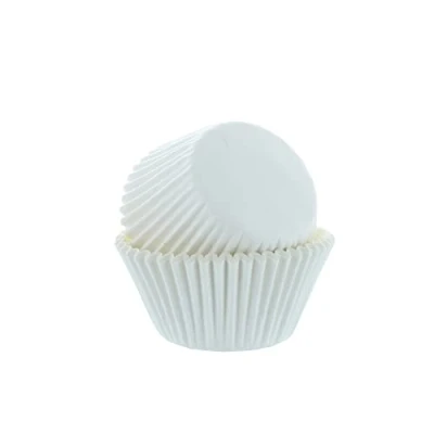 Image of Culpitt Select White Baking Cases, Greaseproof Paper Cups, 50mm Cupcake Cases Pack of 50