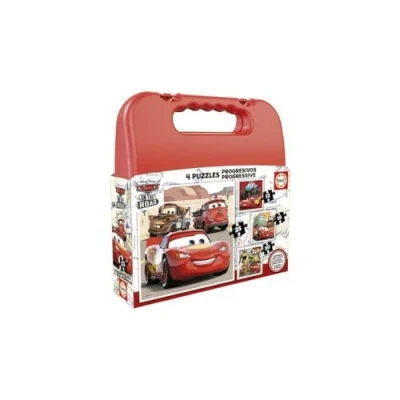 Image of Educa 19677 Suitcase Progresivos Cars 12+16+20+25, Assorted, 16 x cm