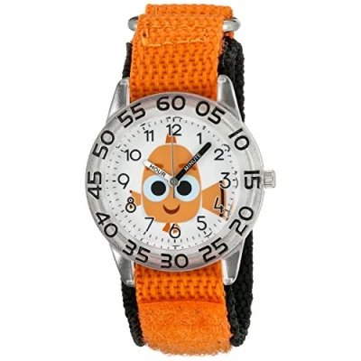 Image of Disney Girl&#039;s Analogue Analog Quartz Watch with Nylon Strap W003018