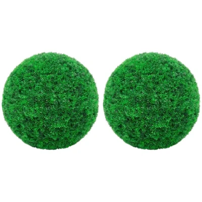 Image of vidaXL Artificial Boxwood Balls 2 pcs 35 cm