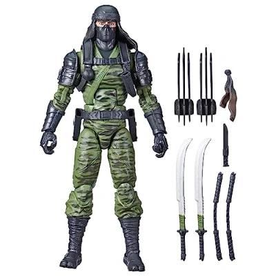 Image of G.I. Joe Classified Series Ralph Nunchuk Badducci, Collectible Action Figures, 80, 6 inch Figures for Boys &amp; Girls, with 7 Accessories