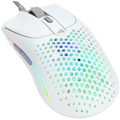Image of Glorious Gaming Model O 2 Wired Mouse 59g Ultralight, FPS, 26,000 DPI, Motion Sync, 80M Click Rated Switches, 6 Programmable Buttons, Ambidextrous, RGB, PTFE Feet White