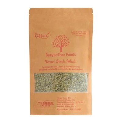Image of BanyanTree Foods Fennel Seeds 150g Saunf (Soonf) All Natural Indian Origin Authentic Vegan