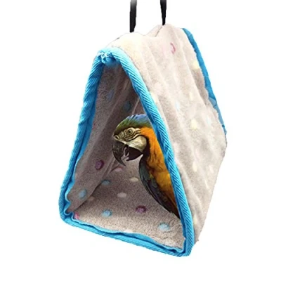 Image of Keersi Winter Warm Bird Nest House Bed Toy for Parrot Macaw African Greys Amazon Parakeet Cockatiels Cockatoo Conure Cage Perch