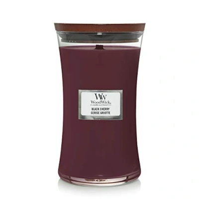 Image of WoodWick Scented Candle Large Black Cherry 18 cm / ø 10