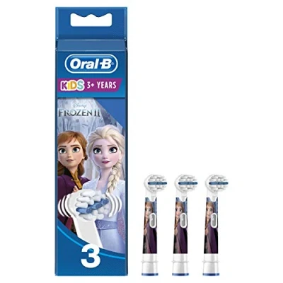 Image of Oral B Kids Replacement Heads with Disney Frozen 2 Figures, Pack of 3, Head Designed Specifically for Children, Ages 3 and Up