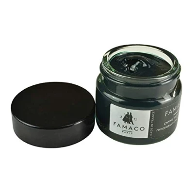 Image of Famaco Leather Repair &amp; Dye Cream Self Seal Colourant for Quick and Easy Suitable Sofas, Car Seat, Shoes, Handbag, More (Green)