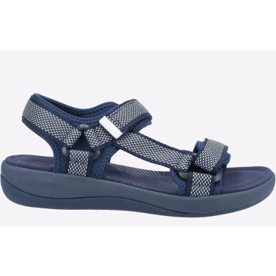 Image of Hush Puppies Women&#039;s SARA Fisherman Sandal, Navy, 6 UK