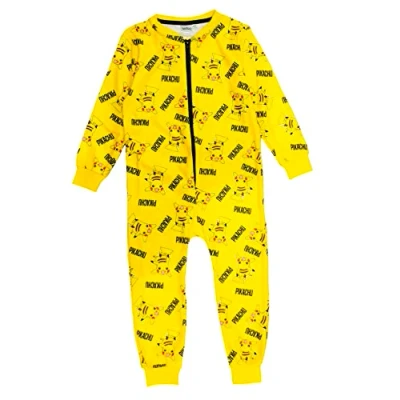 Image of Pokemon Boys Onesie, Yellow, Age 9 10 Years