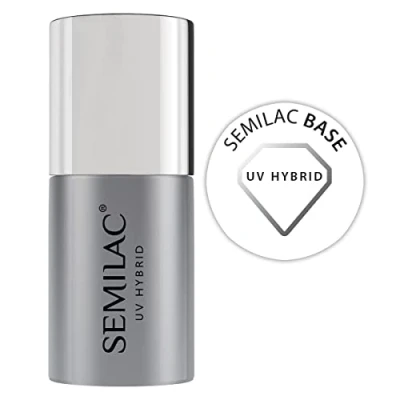 Image of Semilac Base for Nail Polish 11 ml Strengthening UV LED Coat Soak Off Gel Protection Perfect Home and Professional Manicure Pedicure