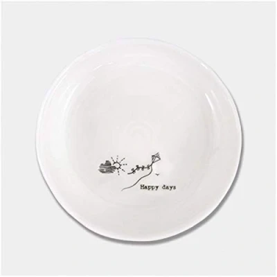 Image of East of India: Porcelain Trinket dish Happy Days