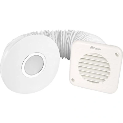 Image of Xpelair Simply Silent Illumi Round Shower Light &amp; Extractor Fan SSISFC Timer