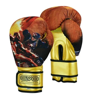 Image of EVO Kids Boxing Gloves Junior MMA Bag Mitts GEL Punching Muay Thai Martial Arts Kick Sparring Training Fighting UFC 4OZ 6OZ 8OZ (6OZ)