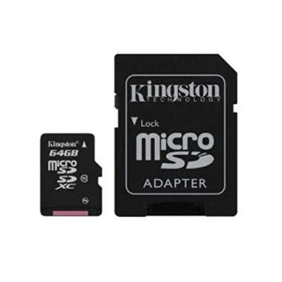 Image of Acce2S Memory Card Class 10 64 GB for Samsung Galaxy A3 / A5 A7 MicroSDHC + Built In SD Adaptor