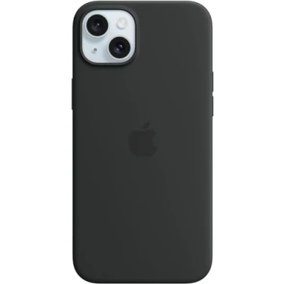 Image of Apple MagSafe Silicone Back Cover Black iPhone 15 Plus