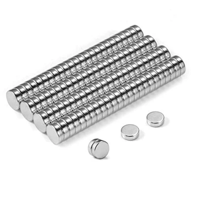 Image of BTLIN Mini Neodymium Magnet, Strong Small Round Magnets for Fridge Whiteboard Magnetic Board Noticeboard Office Crafts 6x2 mm 100Pcs