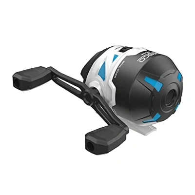 Image of Zebco Roam Spincast Fishing Reel, Size 30 Right or Left Hand Retrieve, Pre Spooled with 10 Pound Line, Blue