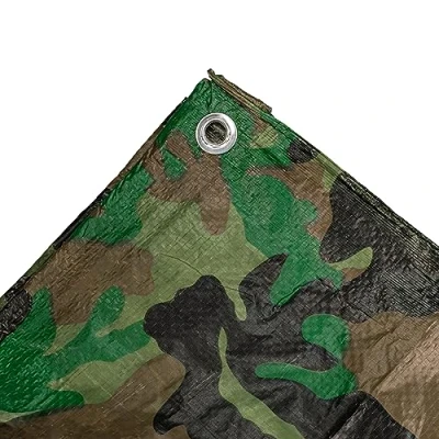 Image of Waterproof camouflage tarpaulin/ground cover sheet/army basha tarp (5m x8m)